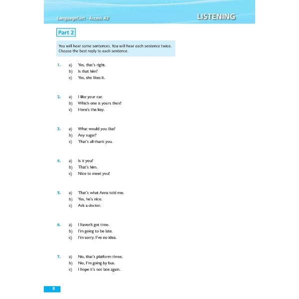 Succeed in LanguageCert A2 Access - 6 Pratice Tests