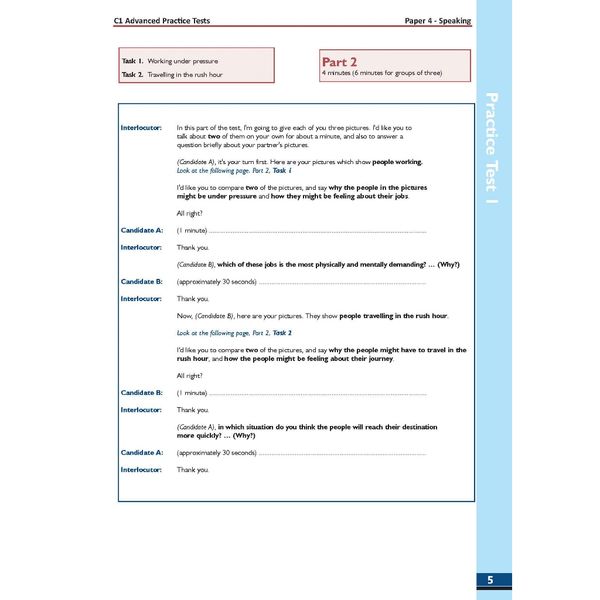 C1 Advanced 1 with 4 Practice Tests - Latest Format
