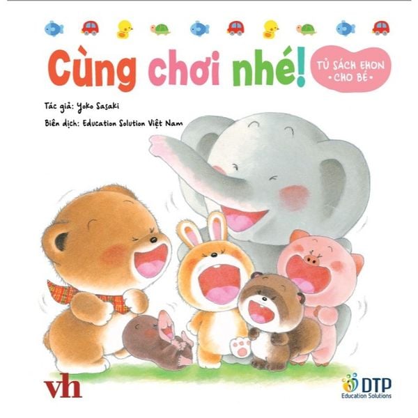 Cùng chơi nhé! - Tủ sách Ehon cho bé - Sách tranh Ehon Gấu con Kuma
