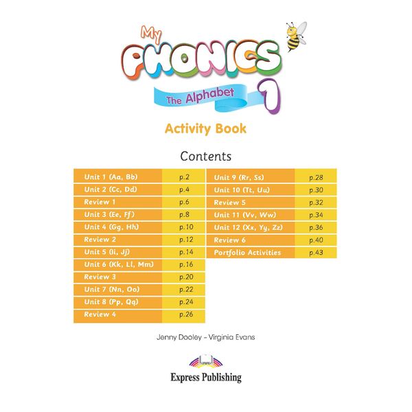 My Phonics 1 The Alphabet Activity Book (Int) With Crossplatform Application