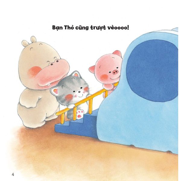 Xếp hàng chờ đến lượt - Tủ sách Ehon cho bé - Sách tranh Ehon Gấu con Kuma