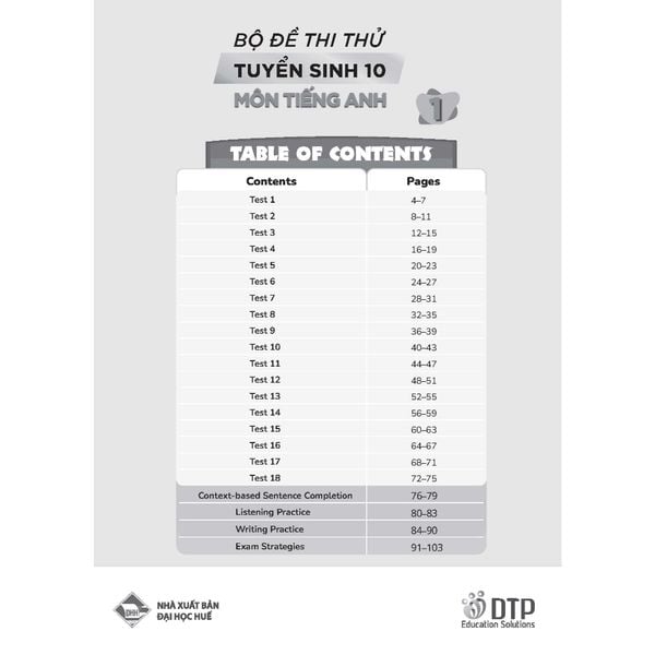 Bộ đề thi thử Tuyển sinh lớp 10