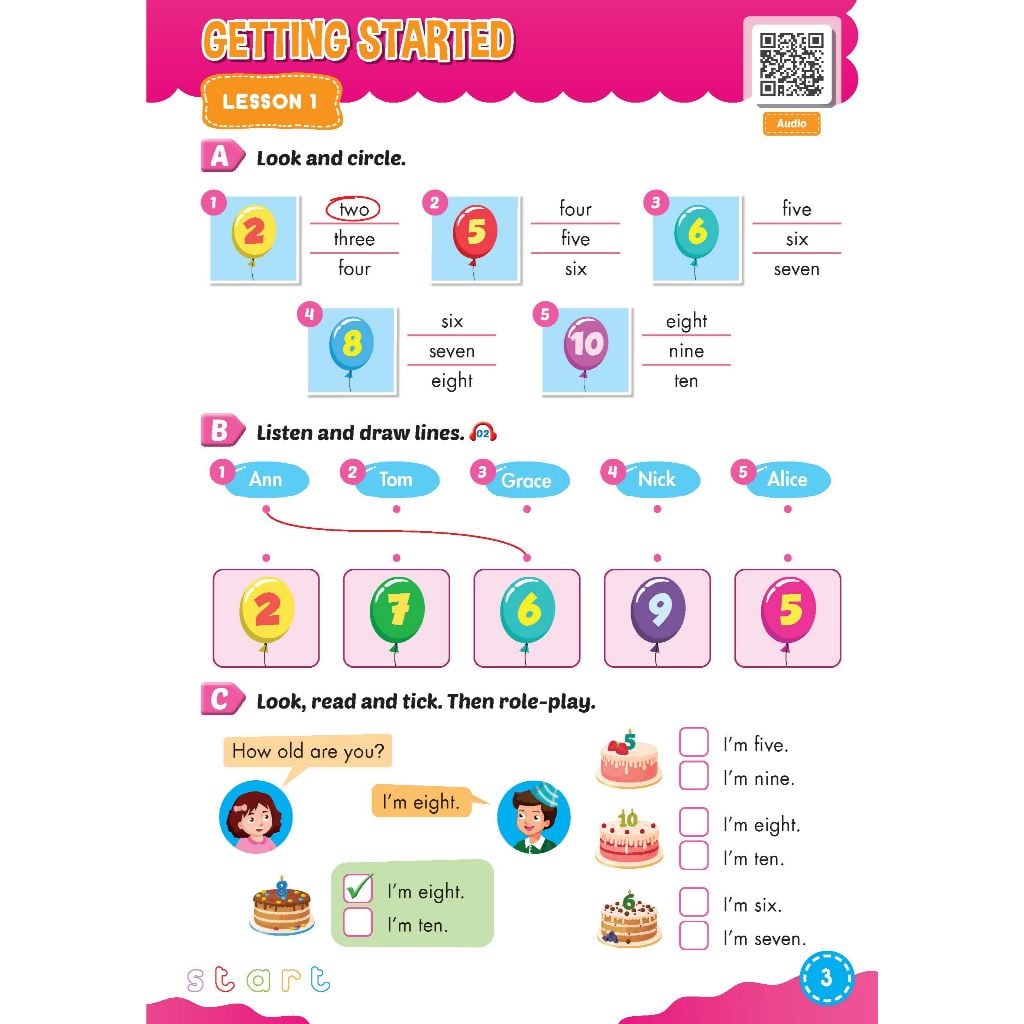 Bài tập Bổ trợ Tiếng Anh 2 i-Learn Smart Start
