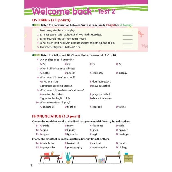 Bài tập bổ trợ Tiếng Anh 7 Right On!