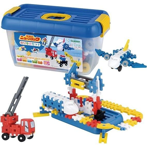 Bộ đồ chơi khối lắp rắp Gakken New Block _ Vehicle Set