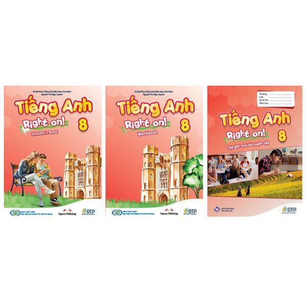 Tiếng Anh 8 Right On! trọn bộ (SB, WB, NB)
