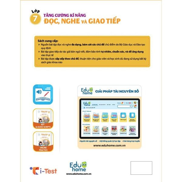 Tăng cường kĩ năng Đọc, Nghe và Giao tiếp Tiếng Anh Lớp 7