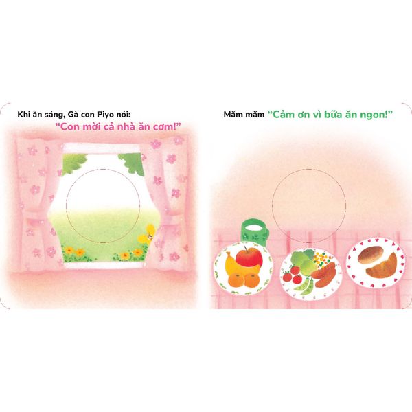 Dtpbooks - Cùng chào hỏi nhé! - Rối tay Gà con Piyo - Chơi cùng Gà con Piyo (Mới)