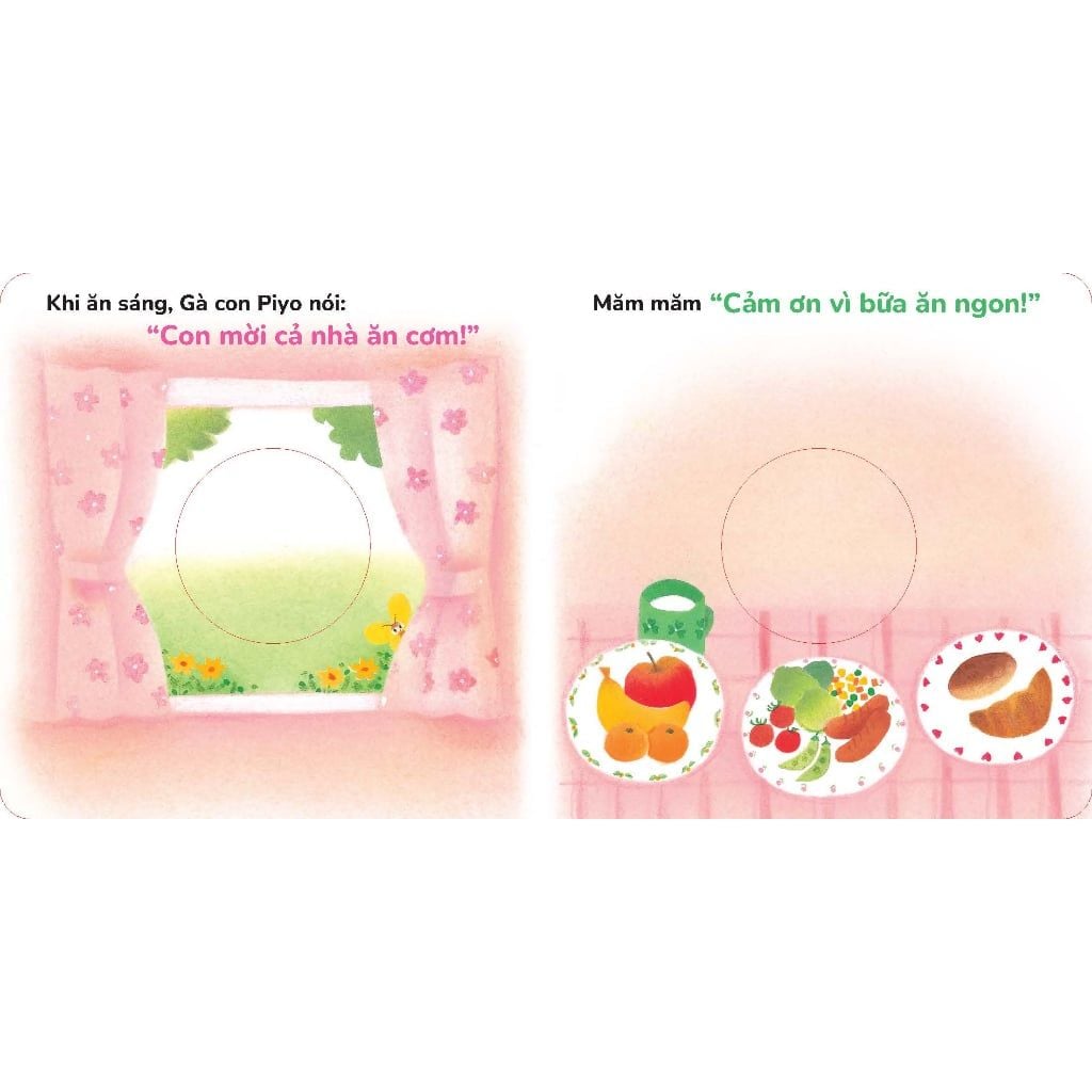 Dtpbooks - Cùng chào hỏi nhé! - Rối tay Gà con Piyo - Chơi cùng Gà con Piyo (Mới)