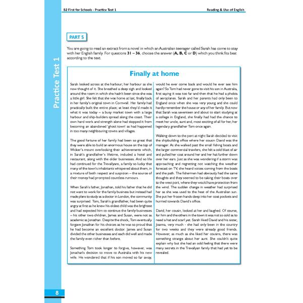 B2 First for Schools Preliminary 1 with 4 Practice Tests - Latest Format