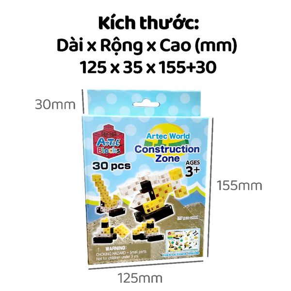 Bộ đồ chơi lắp ghép Artec Thế giới - Khu xây dựng