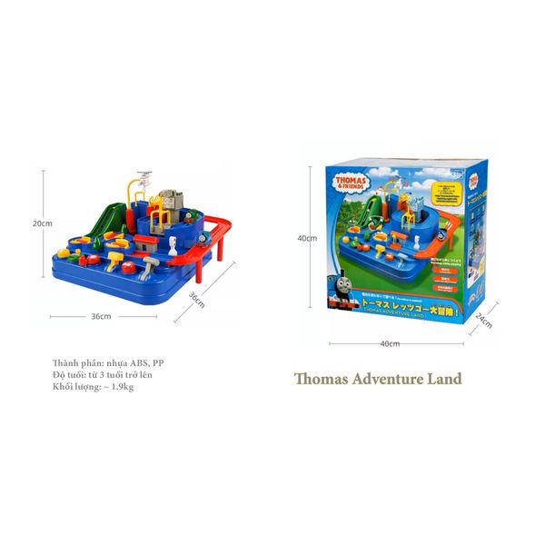 Bộ đồ chơi Xe lửa Thomas - Vùng đất phiêu lưu