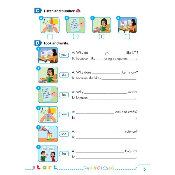 Tiếng Anh 5 i-Learn Smart Start - Workbook (Sách bài tập)