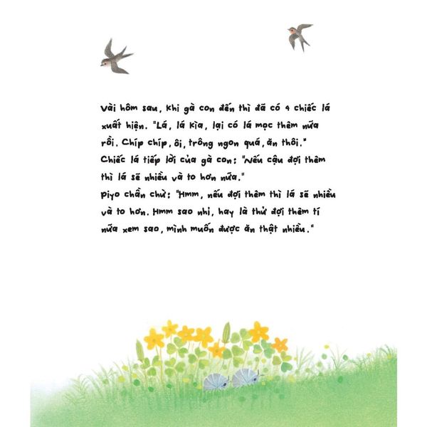 Gà con và hoa hướng dương