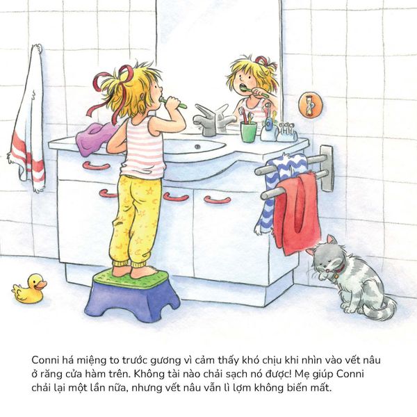 Combo truyện Conni và câu chuyện sức khỏe - Chú chuột đọc sách