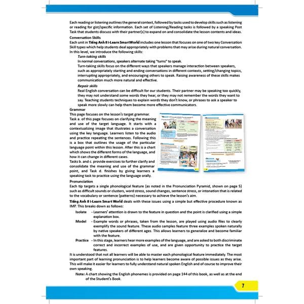 Tiếng Anh 8 i-Learn Smart World Teacher