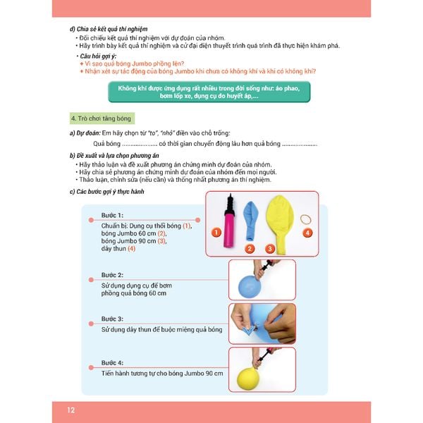 Hoạt động trải nghiệm STEAM 1 Thực hành - vận dụng - sáng tạo (Dành cho học sinh tiểu học)