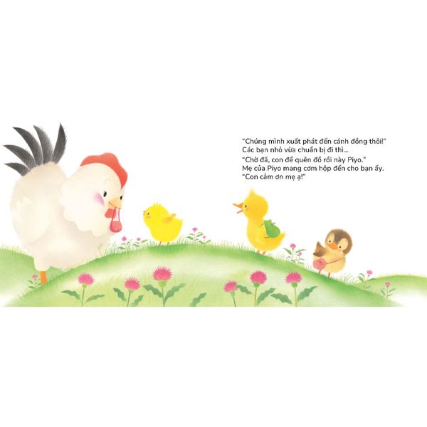 Gà con Piyo nói Lời cảm ơn - Sách tranh Pop-up
