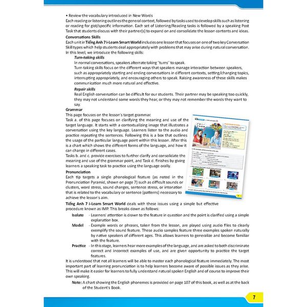 Tiếng Anh 7 i-Learn Smart World Teacher