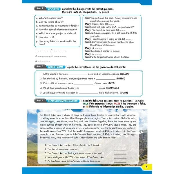 Practice Test Grade 9