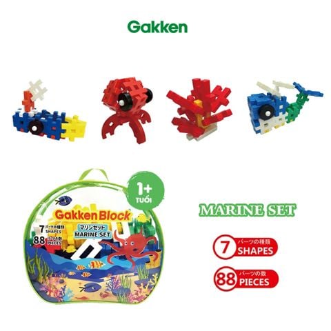 Bộ đồ chơi khối lắp ráp Gakken Block - Marine Set