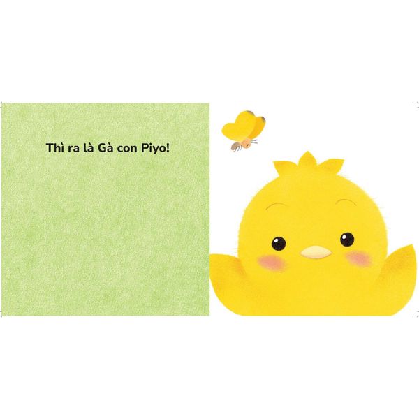 Chíp chíp! Ai vậy nhỉ? - Chơi cùng Gà con Piyo! (Mới) - Sách có khuôn cắt và gương