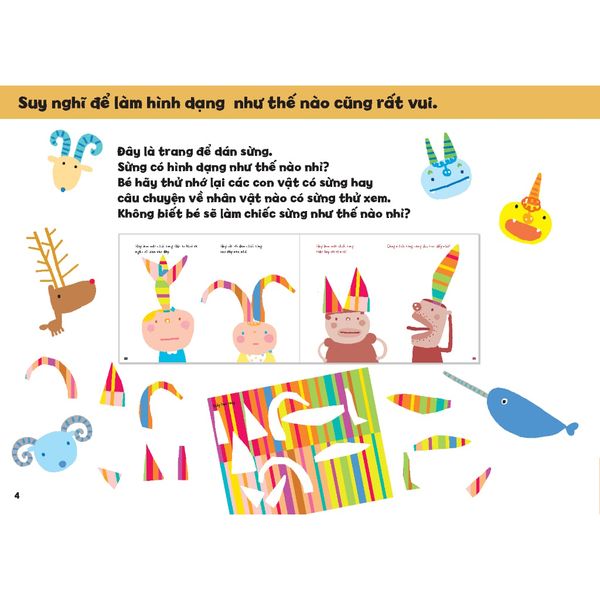 Xé Dán Thật Vui - Tủ sách vui để học - Tủ sách Ehon cho bé