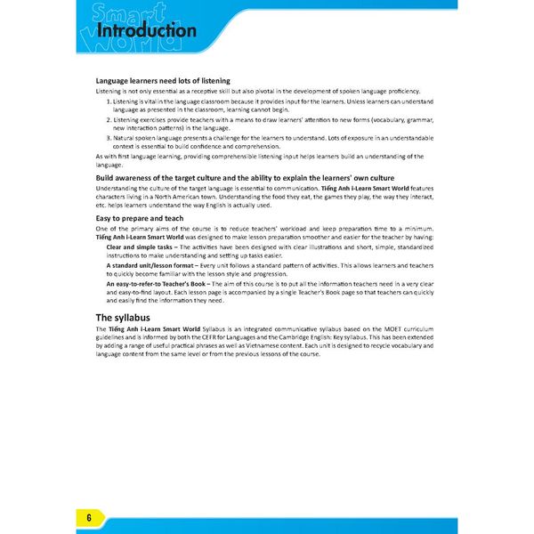 Tiếng Anh 6 i-Learn Smart World - Teacher