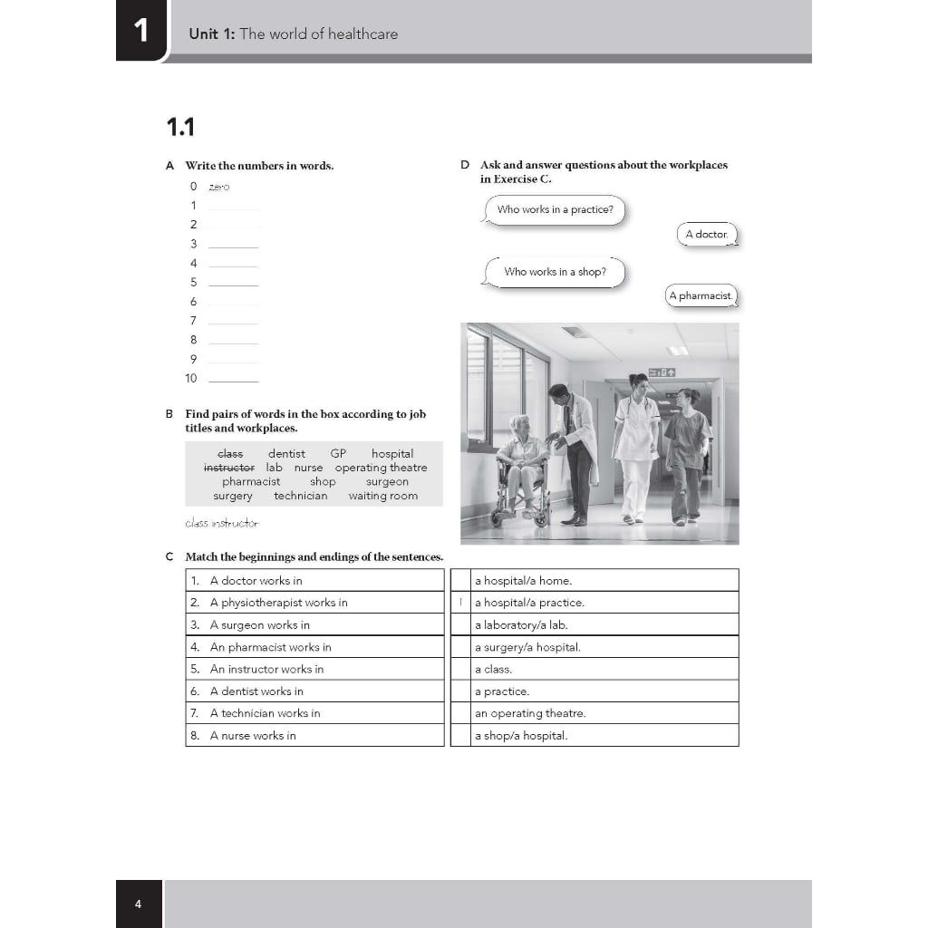 Moving into Healthcare & Nursing - Workbook