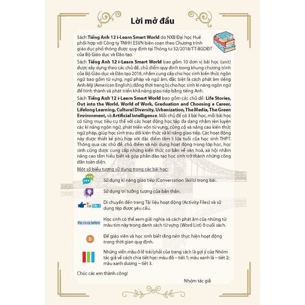 Tiếng Anh 12 i-Learn Smart World - Student