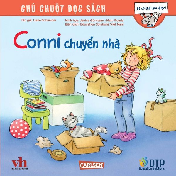 Combo truyện Conni - bé có thể làm được - Chú chuột đọc sách