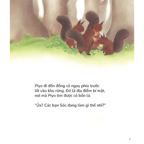 Gà con Piyo và bạn Nhím