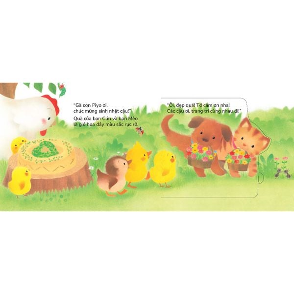 Gà con Piyo vào Ngày sinh nhật - Sách tranh Pop-up