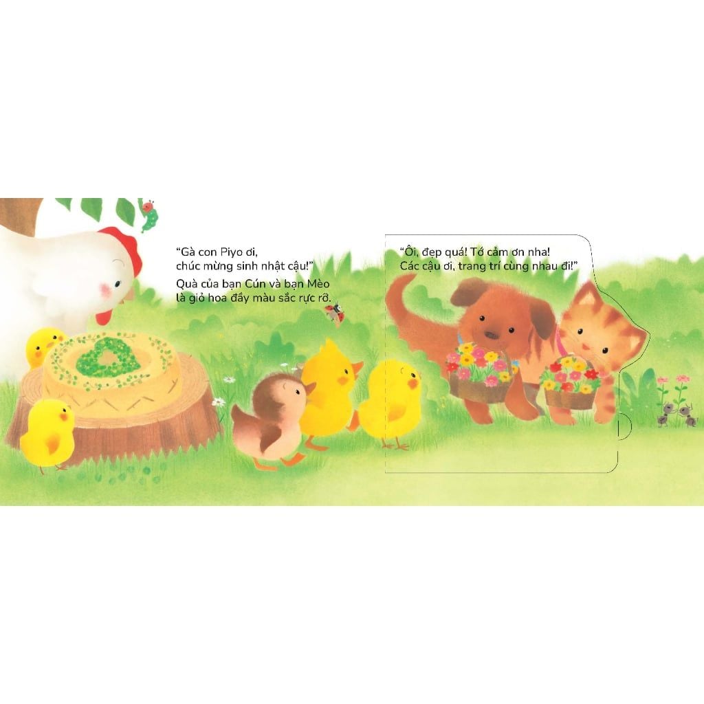 Gà con Piyo vào Ngày sinh nhật - Sách tranh Pop-up