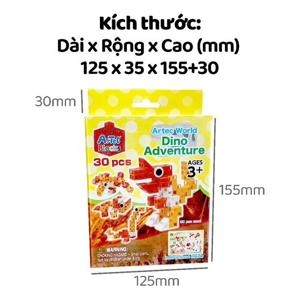Bộ đồ chơi lắp ghép Artec Thế giới - Cuộc phiêu lưu của khủng long
