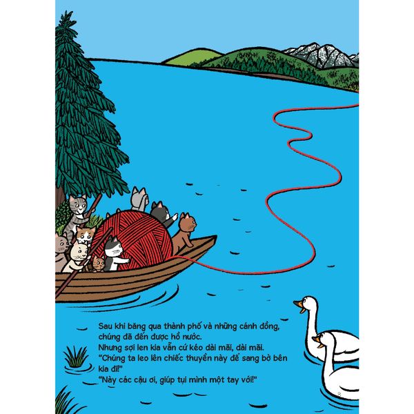 Sợi len đỏ và 100 chú mèo - Tủ sách nuôi dưỡng tâm hồn