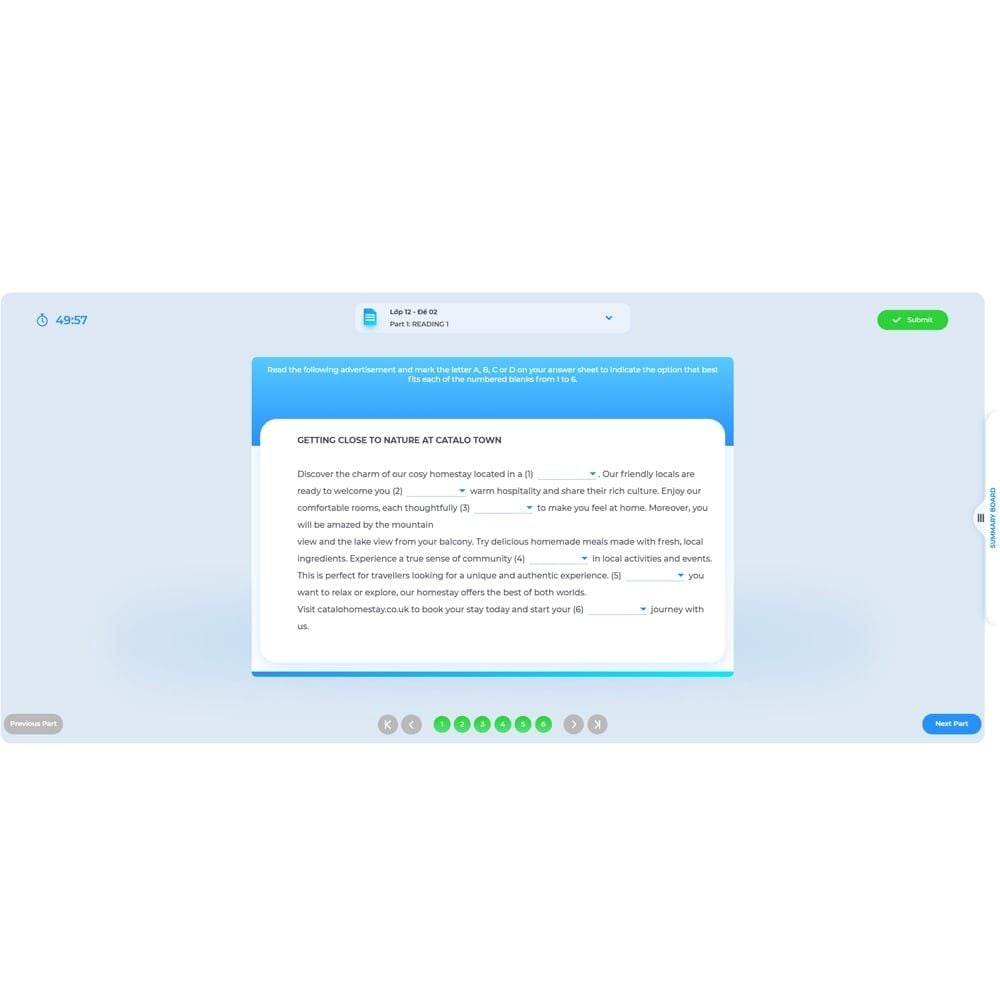 [Online Practice Tests] - Gói ôn thi tốt nghiệp THPT môn Tiếng Anh