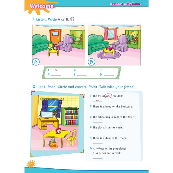 Bài tập Bổ trợ Tiếng Anh 4 Extra and Friends