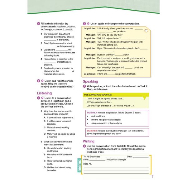 Career Paths Logistics (Esp) Student
