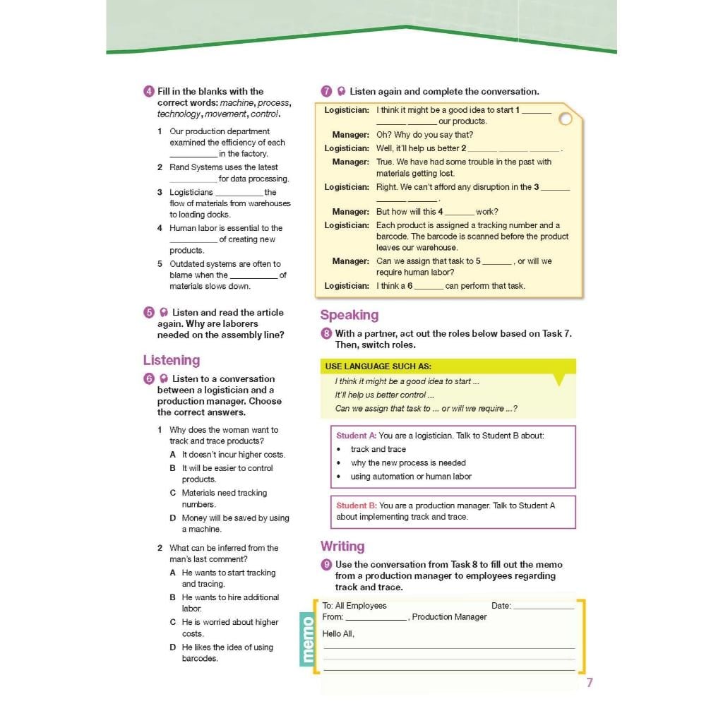 Career Paths Logistics (Esp) Student