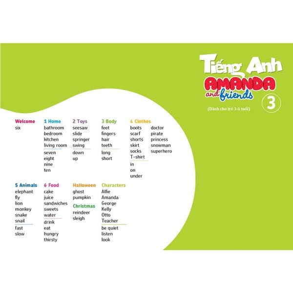 Tiếng Anh Amanda and Friends 3 Flashcards