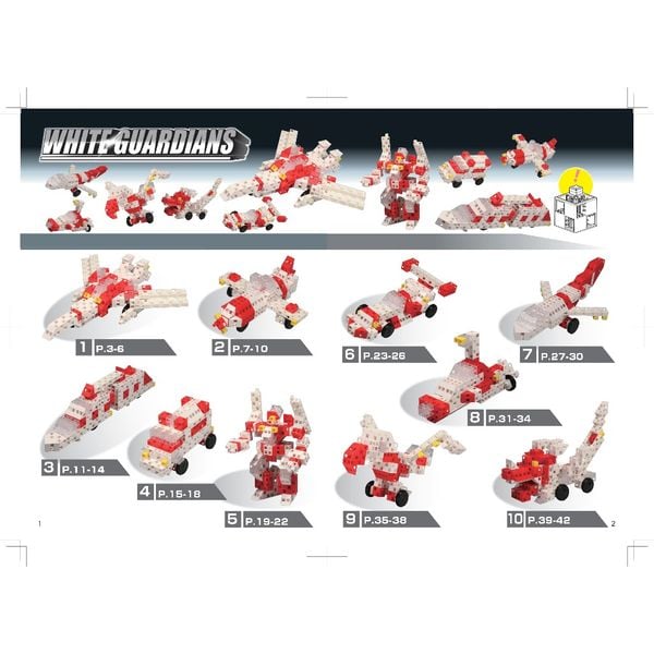 Bộ đồ chơi lắp ghép Artec 10 trong 1 - Màu Trắng