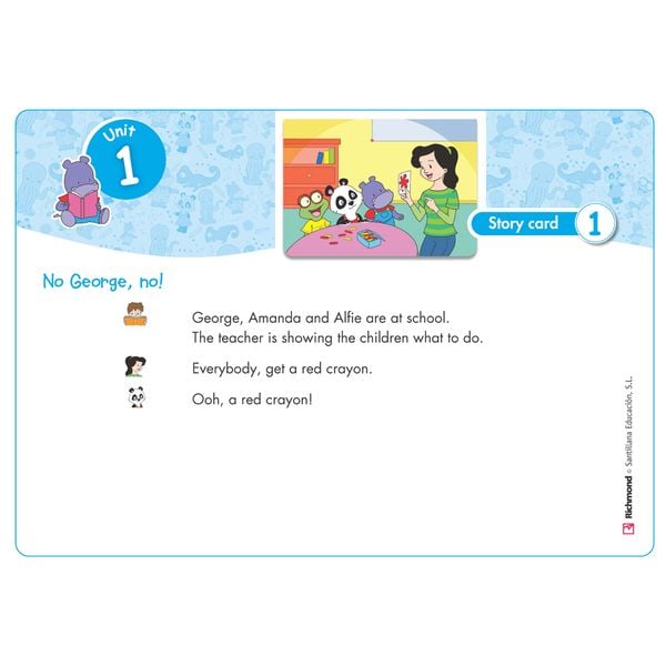 Tiếng Anh Amanda and Friends 1 Story cards