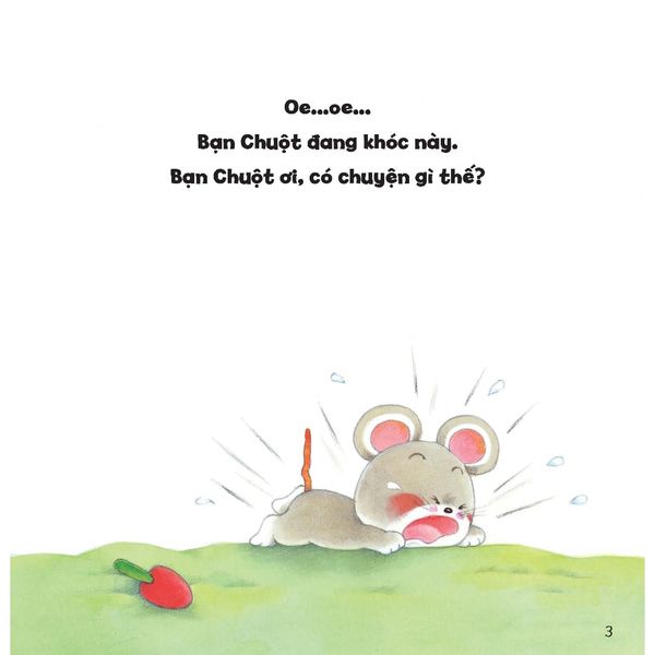 Bạn nào đang khóc nhỉ? - Tủ sách Ehon cho bé - Sách tranh Ehon Gấu con Kuma