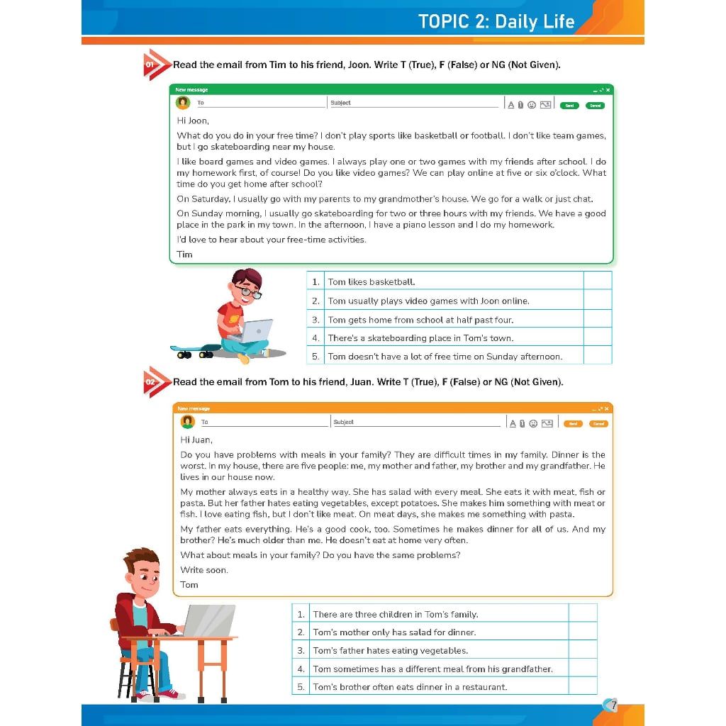 Tăng cường kĩ năng Đọc, Nghe và Giao tiếp Tiếng Anh Lớp 6