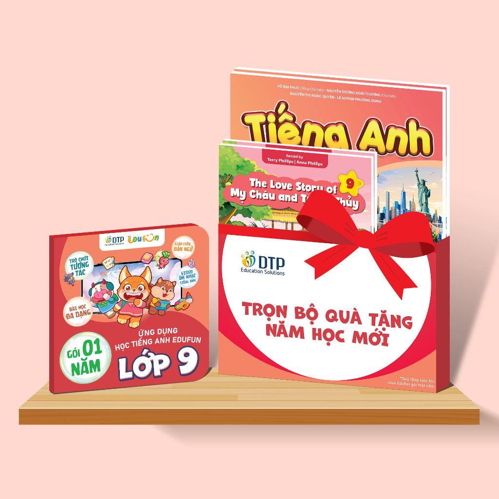 E-voucher - Gói Edufun Premium lớp 9 + [Bộ quà tặng SGK i-Learn smart World + 2 truyện đọc]