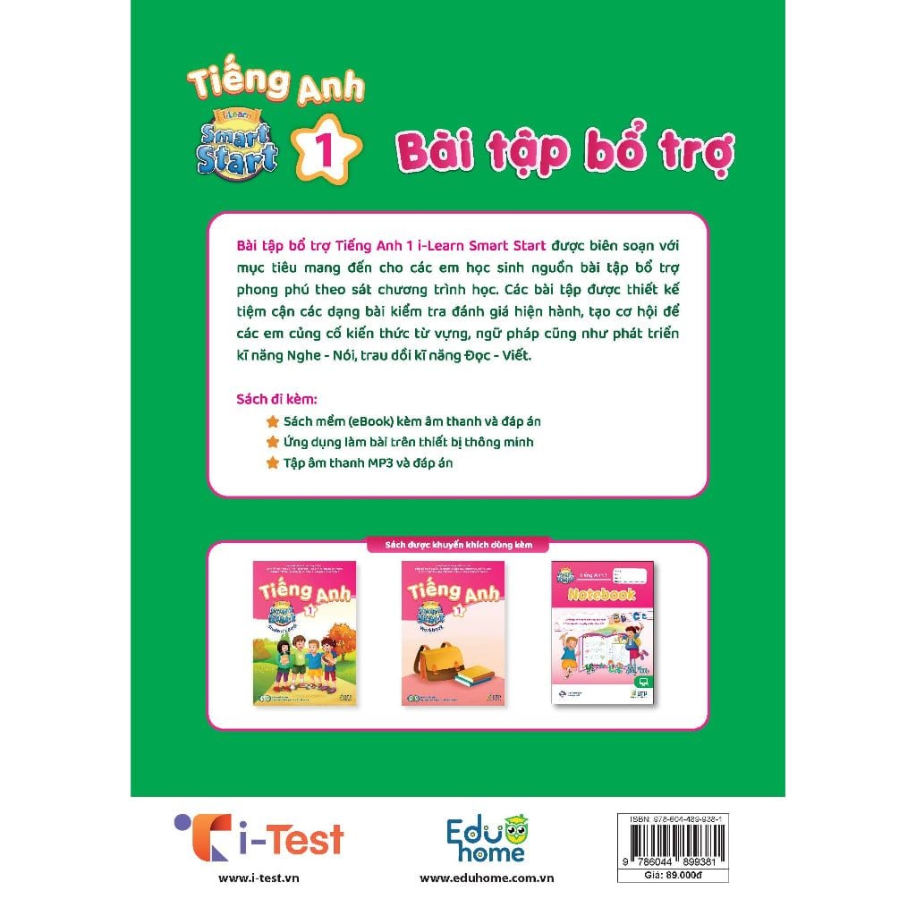 Bài tập Bổ trợ Tiếng Anh 1 i-Learn Smart Start
