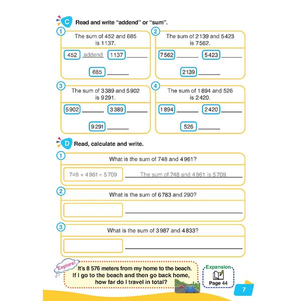 i-Learn English for Math 4 Student