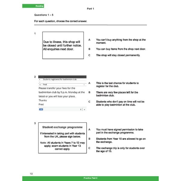 B1 Preliminary for Schools five complete Practice Tests 2