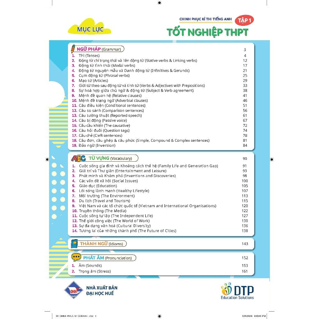 Chinh phục kì thi Tiếng Anh - Tốt nghiệp THPT tập 1